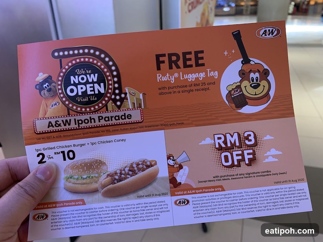 A&W Ipoh Parade Voucher