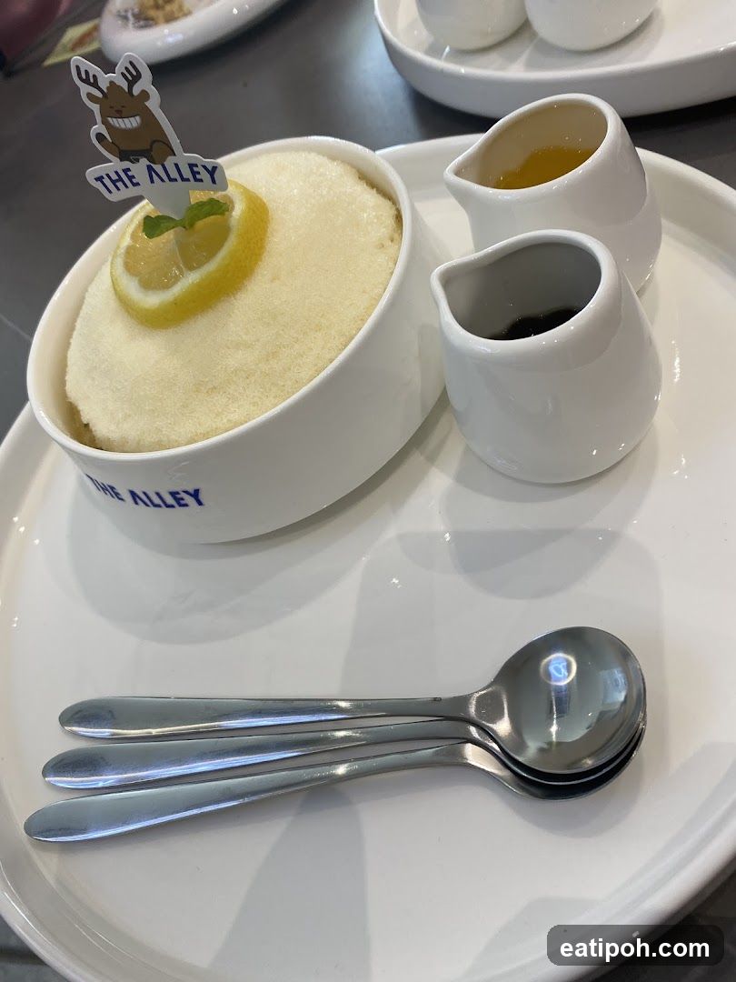 Dessert with Lemon and Syrup