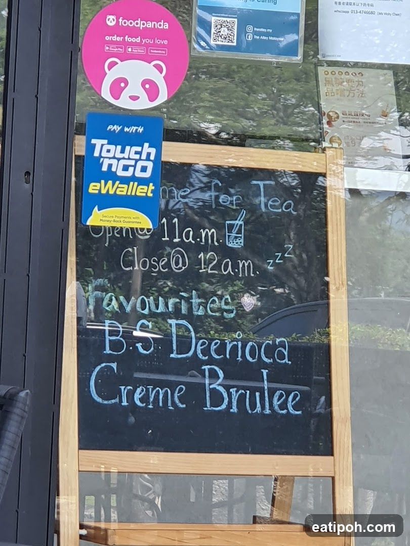 Chalkboard Menu