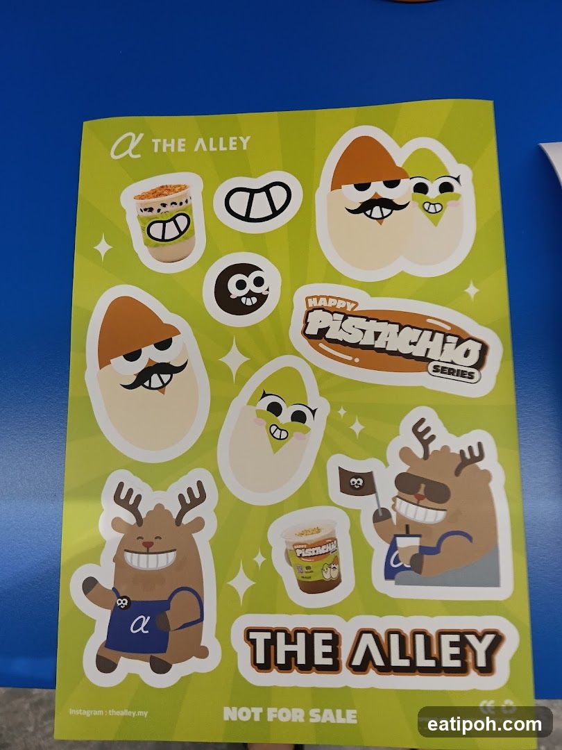 The Alley Happy Pistachio Series Stickers