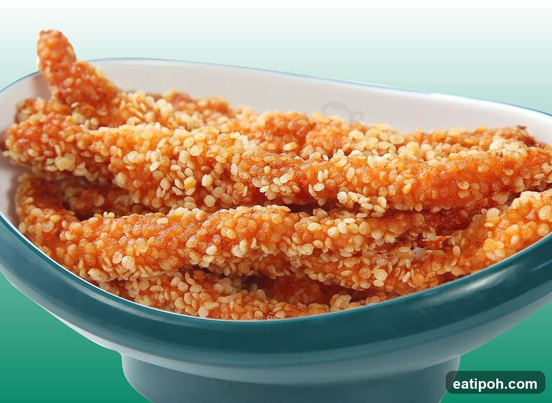 Sesame Seed Coated Fried Food