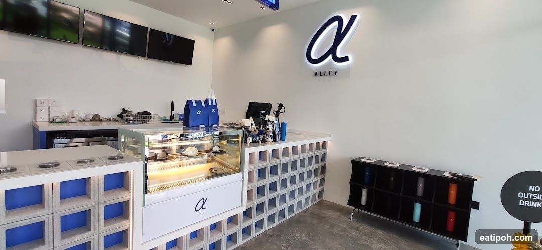 Cafe Interior with Display Case