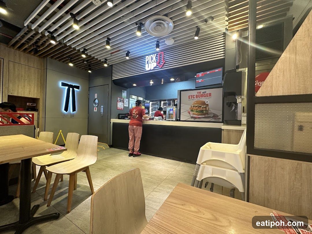 Restaurant Interior with Pickup Counter