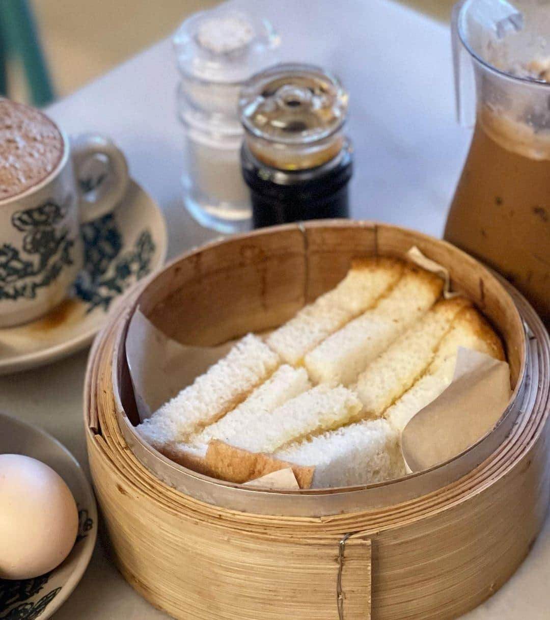 Ipoh kopitiam culture with traditional coffee and breakfast spread
