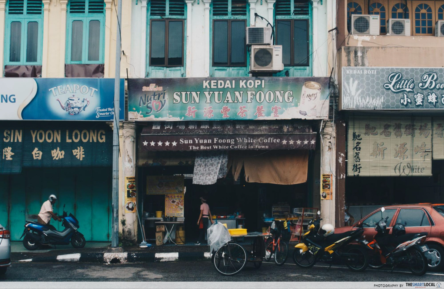Sun Yuan Foong Kopitiam, directly across from Nam Heong on Jalan Bandar Timah