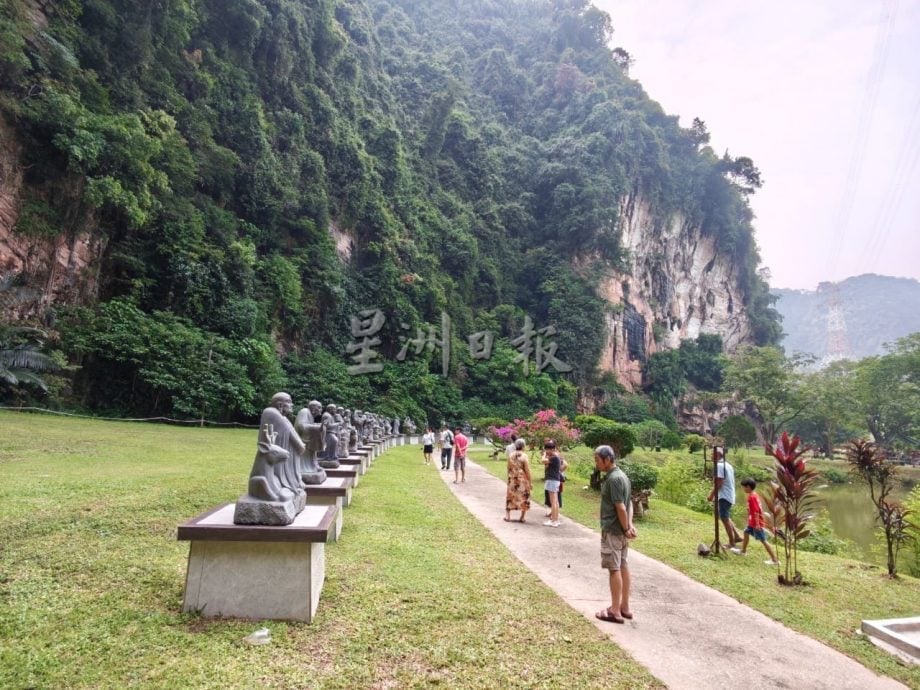 Eighteen Arhat statues at Kek Lok Tong park, Gunung Rapat, Ipoh, after the 2026 reopening