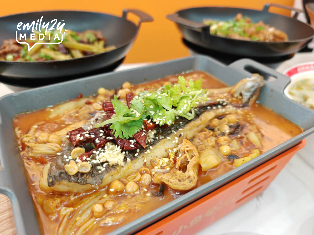 Mala Grilled Fish, one of the signature spicy dishes at XiaoYuHao Ipoh Octagon
